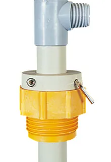 Conector cu șurub pentru butoi, PP, filet grosier Tri-Sure®, in., pentru pompă de butoi PP/PTFE