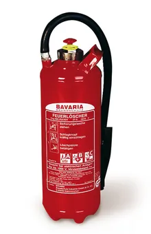 Extinctor cu pulbere uscată Bavaria Colt P6, conform DIN EN 3, pentru incendii ABC