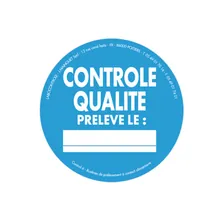 Sigilii de control, CONTROLE QUALITE-PRELEVELE, 1000 buc./rolă, 1000 bucăți
