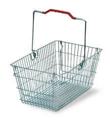 Coș de mână, finisaj cromat de zinc, 20 l, 1 bucată