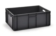 Container stivuibil 45 l, plastic, L 600 x W 400 x H 220 mm, 1 bucată