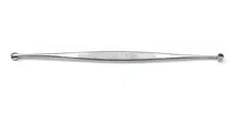 Lingură dublă ascuțită, Martini, oțel inoxidabil, Ø4/4,5mm, rotundă, L135mm, 1 bucată