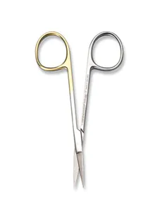 Foarfecă de disecție cu microsecțiune, oțel inoxidabil, dreaptă, 105 mm