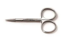 Microfoarfecă, tip Mikro-Iris, oțel inoxidabil, curbată, ascuțită, L 90mm