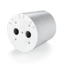Rotilabo®-stoppers cu 2 orificii, gri, 31 x 38 x 35 mm, 10 bucăți
