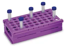 Suport Pop-UpTM, violet, 45x15ml flacoane centr., Ø 17 mm, L 255 x W 137 x H 72 mm