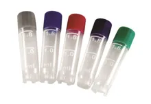 Crio-fiole True North®, 2 ml, capace asortate pe culori, 500 buc.