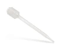 Pipetă Pasteur de unică folosință cu burduf, PE, 1.5 ml, gradație 0.5 ml, L 134 mm