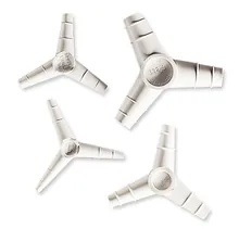 Rotilabo®-Y-pieces, PP, alb, capete conice, Ø exterior 14 / 15,5 mm, 10 bucăți