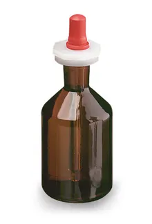 Flacoane înalte cu pipetă, sticlă brună, 100 ml, H 103 mm, 6 buc.