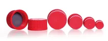 Capace cu filet din PBT, roșii, GL 14, Ø 20 x H 17 mm, 10 bucăți