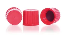 Capace cu filet din PBT, roșii, GL 18, Ø 23 x H 20 mm, 10 bucăți