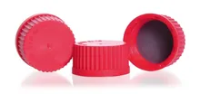 Capace cu filet din PBT, roșii, GL 45, Ø 54 x H 28 mm, 10 bucăți