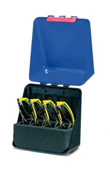 Cutie SEKUROKA®-safety pentru 4 pahare, albastru, L 236 x A 125 x Î 225 mm, 1 bucată