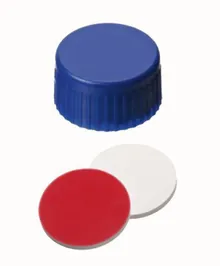 Capac cu filet, închis, PP, ND9, Sept. Silic./PTFE, 1.0 mm, 55°, 100 bucăți