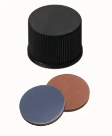Capac cu filet, închis, PP, ND13, Butil/PTFE, 1.3 mm, 55°, 100 bucăți