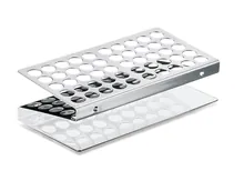 Rotilabo®-test stativ pentru tuburi, Remanit, 4301, 50 orificii, Ø orificiu 14.5 mm, 1 bucată