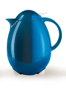 Termos Columbus 2000, albastru/alb, cu închidere practică, 1 l, 1 bucată