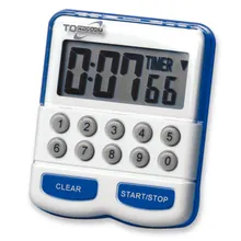 Temporizator electronic cu semnal, afișaj mare, L 60 x Î 70 x A 25 mm, 1 bucată