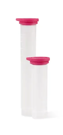 Eprubetă, 5 ml, roz, cu sigiliu de inviolabilitate, 250 bucăți