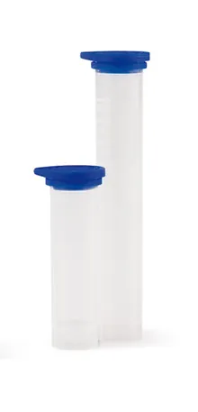 Eprubetă, 10 ml, albastru, cu sigiliu de inviolabilitate, 250 bucăți