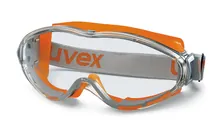 Ochelari de protecție panoramică ultrasonic, de la UVEX, conform EN 166, EN 170, PC, portocaliu/gri