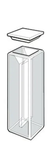 Cuvetă de sticlă ROTILABO®-precision, micro, sticlă de cuarț, capac sigilat, 0.7 ml