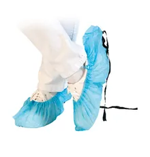 Botoșei din fleece PP cu bandă antistatică, albastru, 46 cm, 100 buc.