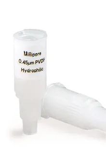 Millex®-filter unități 4 mm, nesterile, dimensiune pori 0,45 µm, membrană PTFE hidrofobă