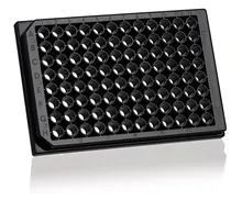 Plăci de microtitrare cellGradeTM, 330 µl/godet, negre cu fund transparent