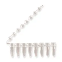 Flacoane de reacție PCR, benzi de 8 tuburi, 0,2ml, benzi de capace convexe atașate
