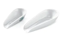 Barcă de cântărire din porțelan glazurat, L 53 mm, W 23 mm, 10 g, 10 bucăți