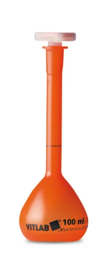 Balon cotat, clasa A, PMP, opac, dop șlefuit standard, PP, 10 ml