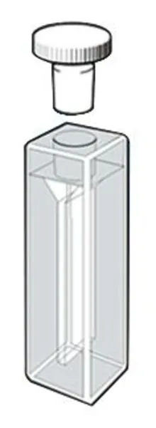 Cuvetă de sticlă ROTILABO®-precision, micro, sticlă de cuarț, dop, 0.7 ml