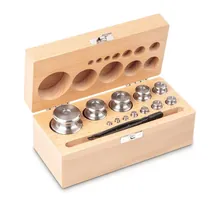 Set greutăți OIML cl. M2, oțel inoxidabil, fără certificat, 9 greutăți, 1-100 g