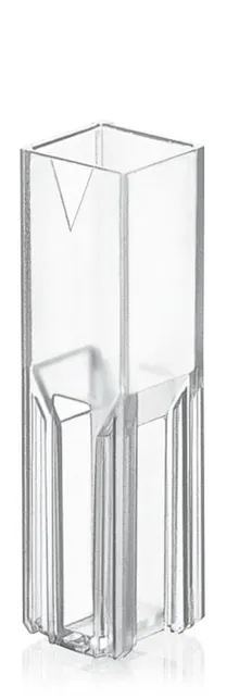 Cuvete de unică folosință, PS, semi-micro, 1.5 - 3.0 ml, 100 bucăți