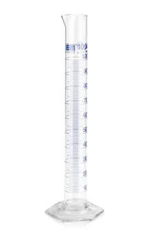 Cilindri gradați Cl. A, marcaje albastre, DURAN®, înalți, subdiviz. 10.0 ml