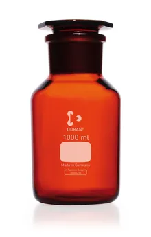 Sticlă de depozitare cu gât larg, dop de sticlă, DURAN®, chihlimbar, 1000 ml, 1 bucată(ți)