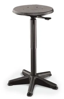 Scaun, model confort, PU, negru, înălțime șezut 440 - 630 mm, 1 bucată