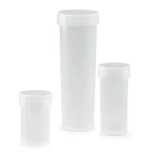 Flacon de probă, PP, Ø 22 mm, 18 ml, cu capac cu închidere rapidă, 25 buc.