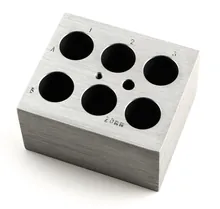 Bloc interschimbabil pentru eprubete, 6 x Ø 20 mm, 1 bucată