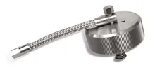 Capac cu filet 1 1/2 inch, oțel inoxidabil, garnituri din PTFE, cu supapă de presiune
