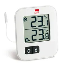 Rotilabo®-indoor/outdoor termom., alb, -10,0 până la +50,0 °C/-40,0 până la +70,0 °C