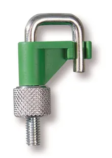 Cleme pentru furtun pentru Ø exterior furtun, până la 10 mm, verde, PVDF/oțel, 1 bucată