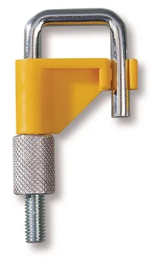 Cleme pentru furtun Ø exterior, până la 15 mm, galben, PVDF/oțel, 1 bucată