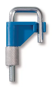 Cleme pentru furtun Ø exterior, până la 15 mm, albastru, PVDF/oțel, 1 bucată