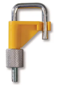 Cleme pentru furtun Ø exterior, până la 20 mm, galben, PVDF/oțel, 1 bucată