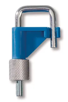 Cleme pentru furtun Ø exterior, până la 20 mm, albastru, PVDF/oțel, 1 bucată