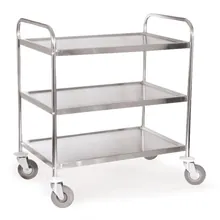 Cărucior Rotilabo®-shelf, oțel inoxidabil, 18/0, cu 3 rafturi, 1 bucată