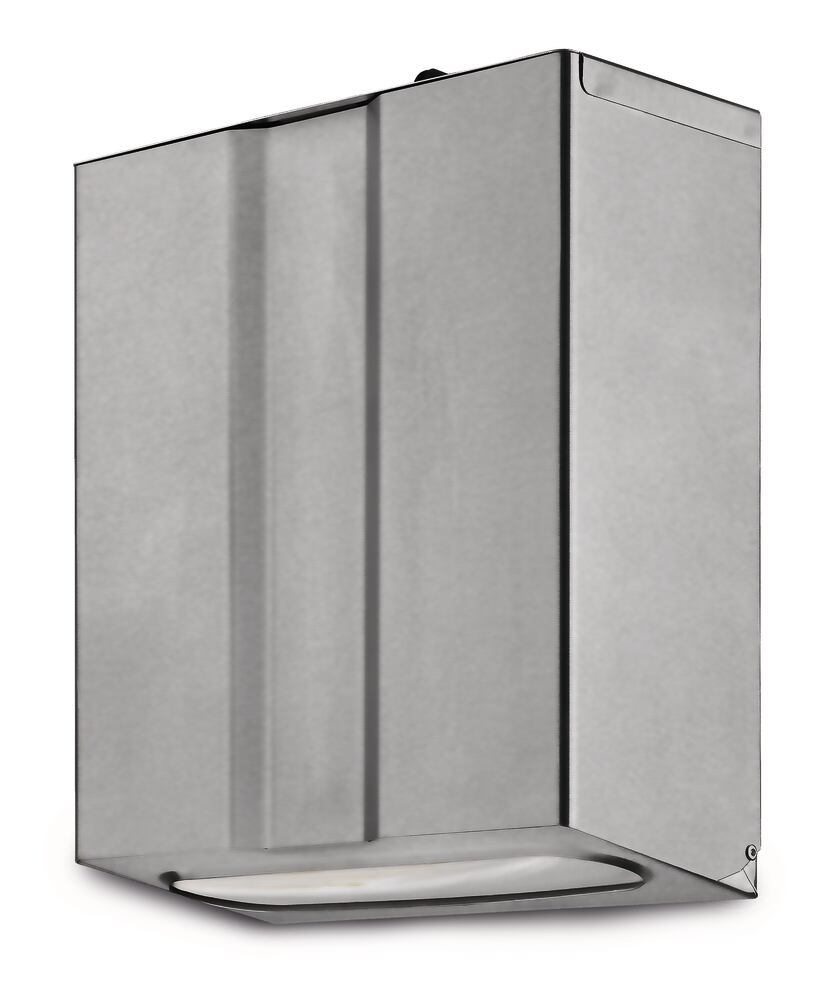 SEKUROKA GentleV hand towel dispenser, Stainless steel, 260x320x120 mm
